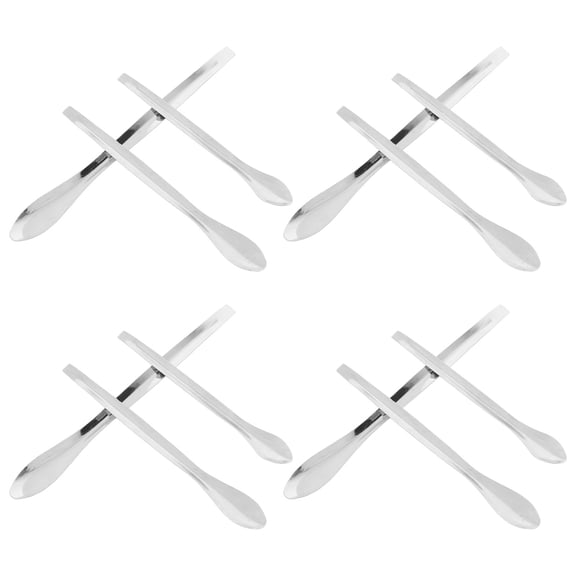 HOMEMAXS 12pcs Lab Spoon Stainless Steel Scoop Reagent Sampling Scoop For Mixing Measuring