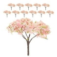 thumbnail image 1 of 12pcs Miniature Cherry Blossom Trees Faux Cherry Blossom Trees For Micro Landscape Building Model Railway Supplies Table Centerpieces, 1 of 8