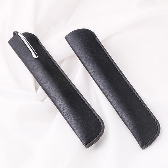 HOMEMAXS 12pcs PU Pen Bags Stylish Pencil Cases for Ballpoint and Writing Pens, Elegant Storage Pouches, Convenient Pen Holders and Containers