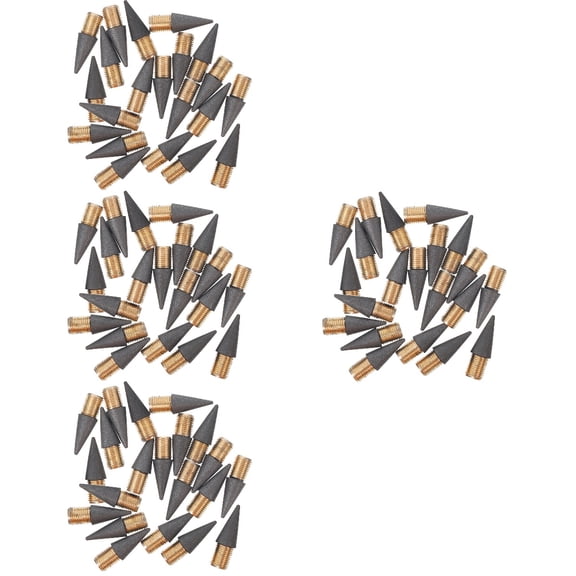 HOMEMAXS 140 Pcs Inkless Pencil Replaceable Refill Everlasting Pencil Graphite Inkless Pen Tip Graphite Metal Inkless