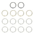thumbnail image 1 of HOMEMAXS 14Pcs Binder Rings Metal Book Rings Round Metal Binder Rings Metal Rings for Book, 1 of 8