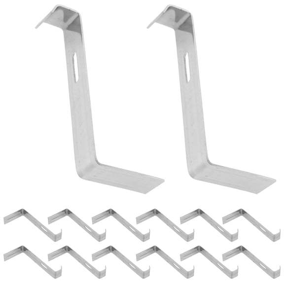 HOMEMAXS  15 Pcs Fix Clip Part Stainless Steel Fixed Clips Fixing Ridge Tiles Silver
