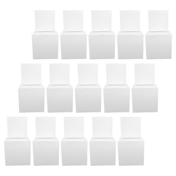 HOMEMAXS 15 Pcs Party Raffle Box Suggestion Box Baby 30.00X15.00X15.00CM White