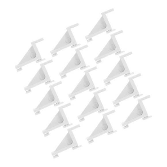 HOMEMAXS  15 Pcs Refrigerator Support Bracket Turntable Mini Fridge Relay Shelves White