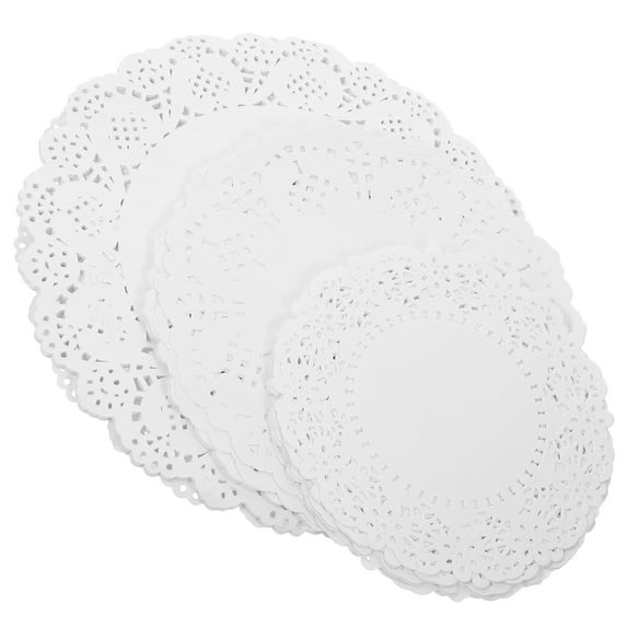 150 Pcs Party Plates and Cups Dollies for Placemats Dinner Table Cake Paper