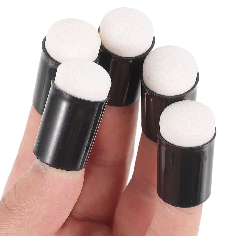 HOMEMAXS 15pcs Finger Sponge Dauber Finger Painting Sponge Art Craft Daubers for Stamping