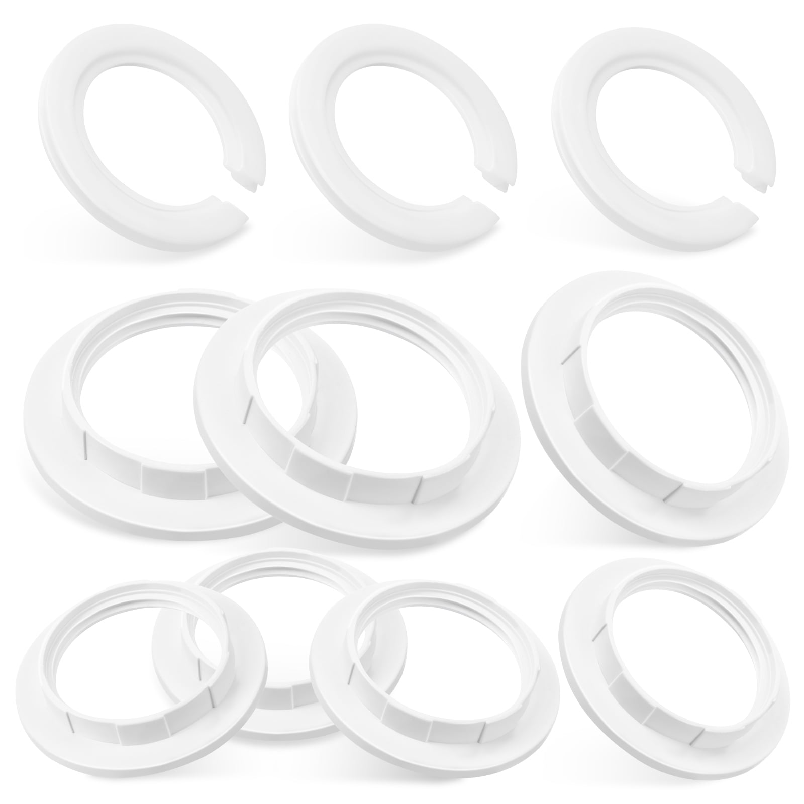 HOMEMAXS 15pcs Lampshade Reducer Ring Lamp Shade Holder Lamp Socket