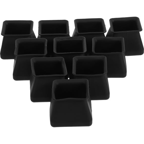 VERDANVERSE Silicone Leg Covers Furniture Foot Covers Black for Furniture Legs 16pcs