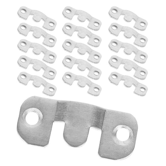 HOMEMAXS  16 Pcs Hangers for Picture Frame Mount Hanging Mirror Clips Wall Mounting Silver