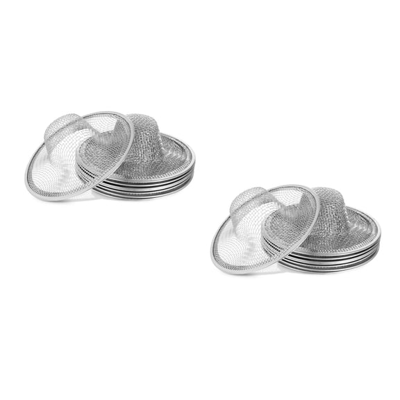 WEUVEB Kitchen Sink Drain Screen Mesh 16Set Silver Housekeepers Clog Prevention 3.5X3.5X1.1In
