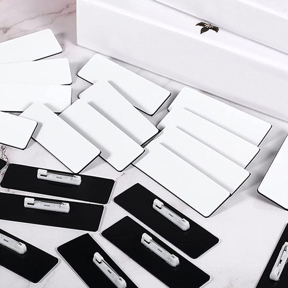 HOMEMAXS  16 Pcs Reusable Name Tags for Work Office Student