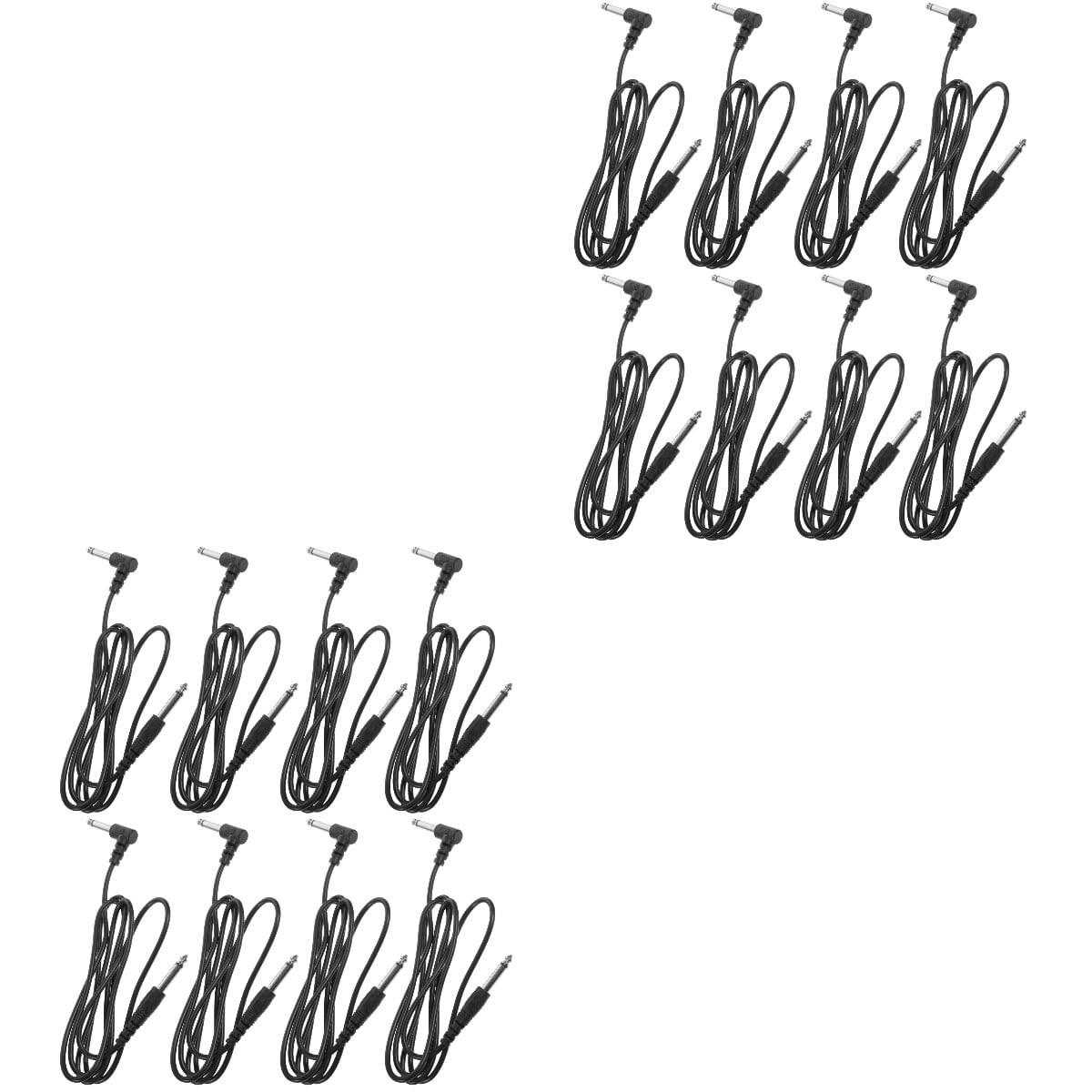 HOMEMAXS 16 pcs  Guitar Cables Professional 6.35mm Guitar Cables Instrument Cables Guitar Cords