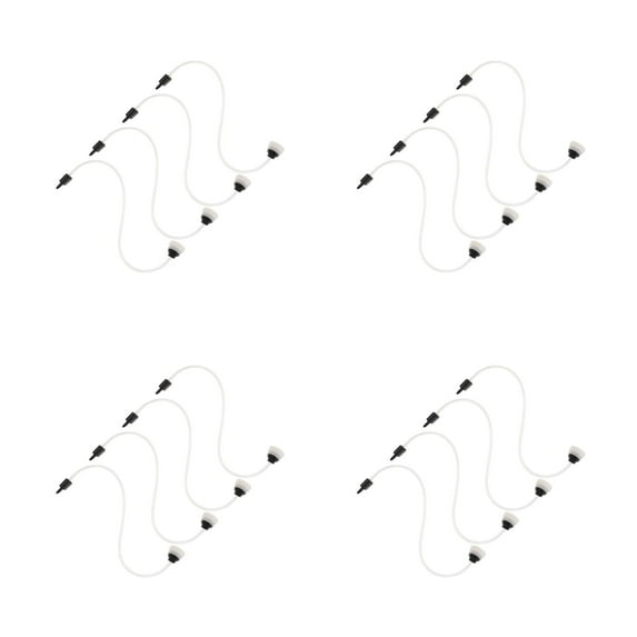WEUVEB 16 pcs Kitchen Vacuum Sealer Machine Accessory Hose Flexible Tube Replacement
