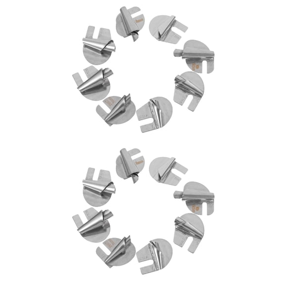 HOMEMAXS 16 pcs Metal Hemmers Foot Small Sewing Machine Binder Professional Sewing Machine Binder