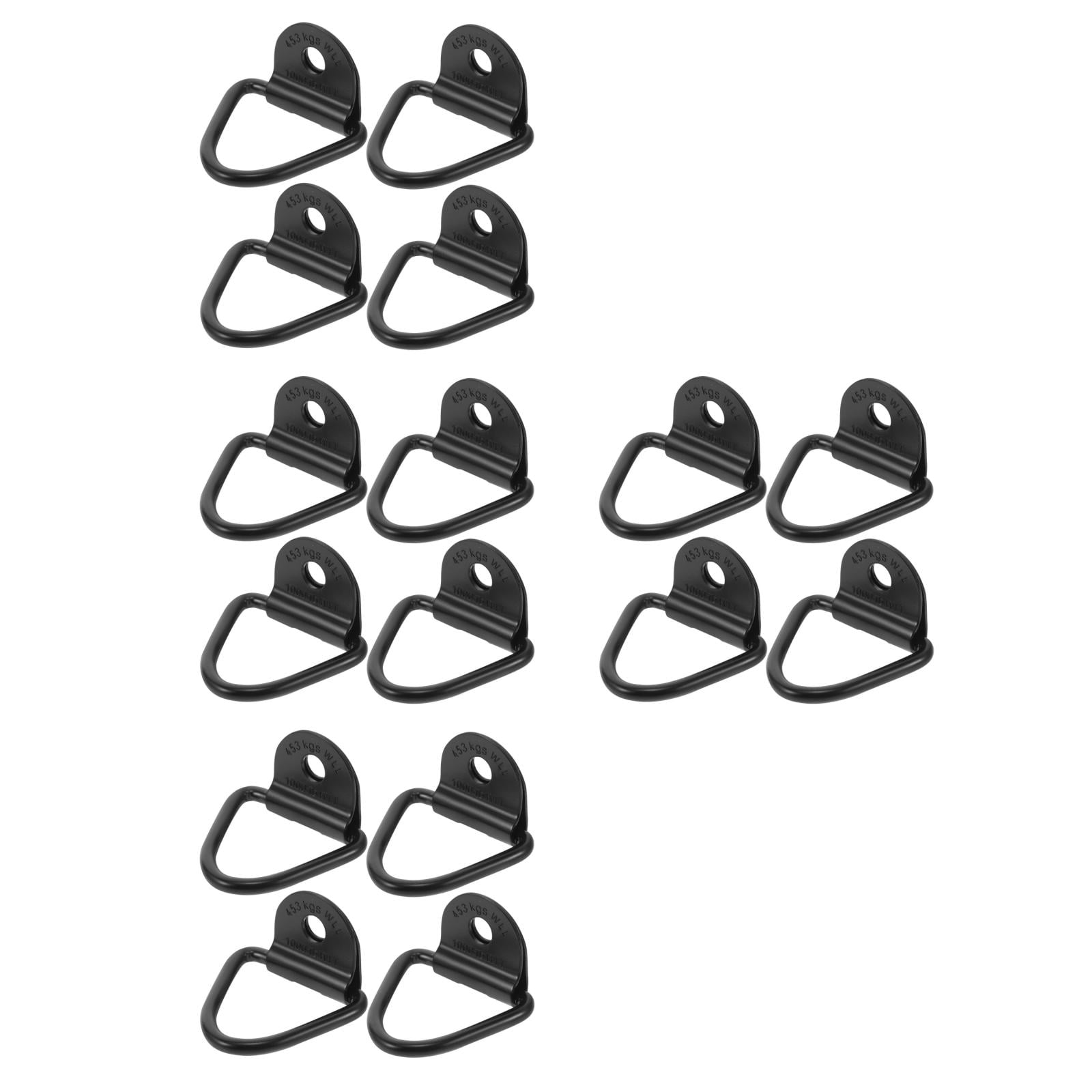 HOMEMAXS 16 pcs Steel Cargo Anchor Rings Bolt-On Tie Downs Anchors ...