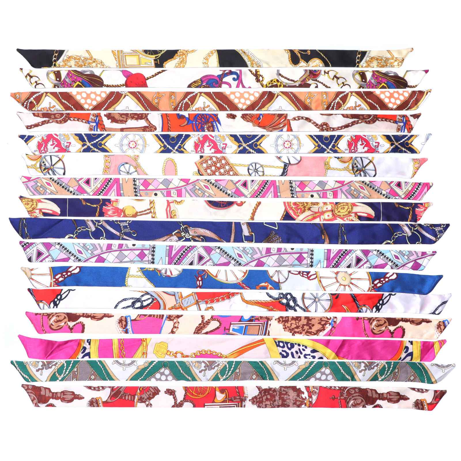 Scart Ribbon HOMEMAXS 16pcs Tied Bag Handle Silk Scarfs Ribbon Hair Scarf ...