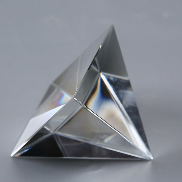 1PC 40mm Optical Glass Four Sides Pyramid Shape For Optical Experiment Optics Instruments Rainbow Principle Research
