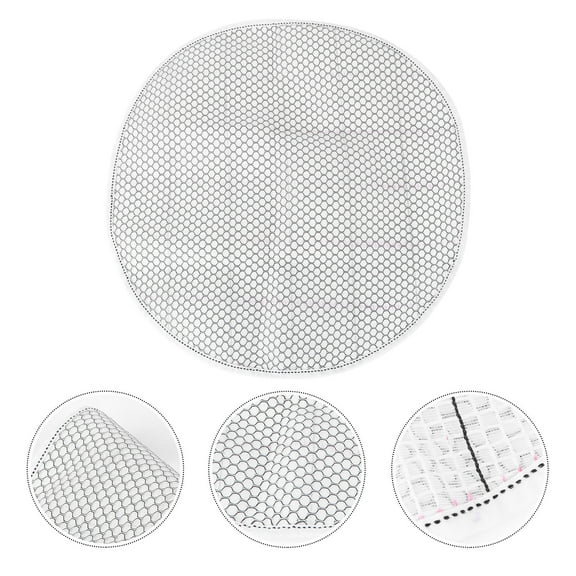 HOMEMAXS 1PC DIY Carpet Embroidered Cloth Crewel Carpet Embroidery Piece Sitting Cushion Embroidered Base Fabric Carpet Embroidered Packing Material for DIY Carpet Making (White 38 x 38cm)