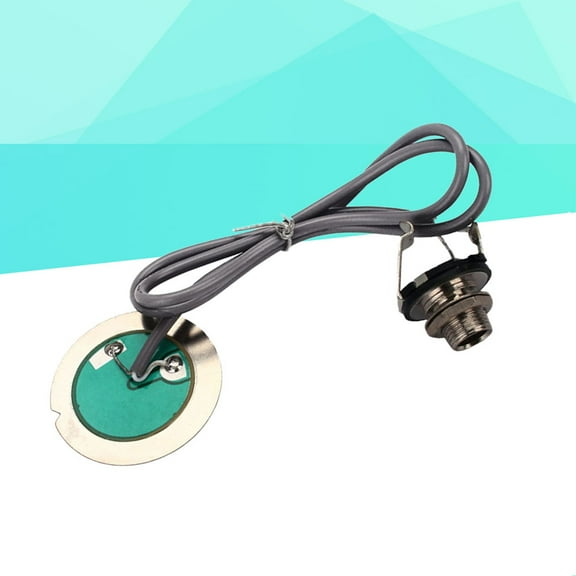 1PC Mini Piezo Pickup Microphone Mic Transducer for Acoustic Classical Folk Guitar Violin Mandolin Banjo Ukulele White