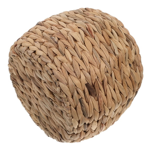1Pack Small Storage Basket Woven Hyacinth 9.8x9.8x7.9in Living Room