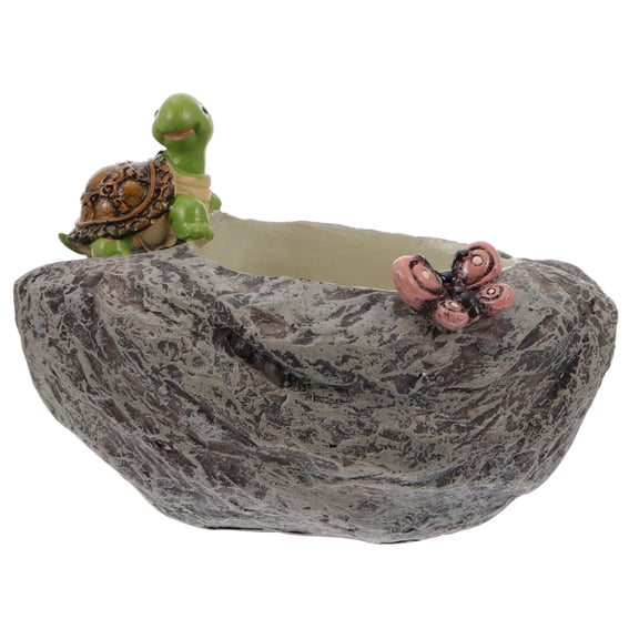 HOMEMAXS Resin Turtle Flower Pot for , Cute Desktop Plant Pot, Decorative Flowerpot Ornament for Home and Office