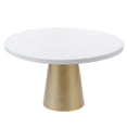 thumbnail image 1 of HOMEMAXS 1Pc Cake Stand Cupcake Display Holder Wedding Dessert Tray (White Yellow), 1 of 6