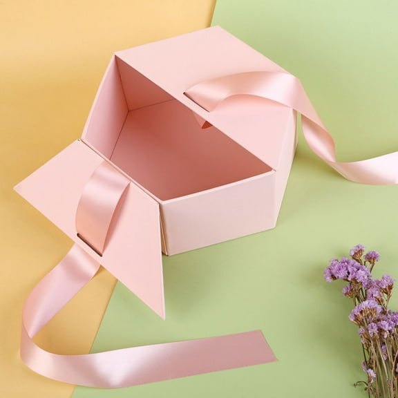 HOMEMAXS 1Pc Hexagonal Shape Gifts Box Creative Fresh Style Present Case Packing Box