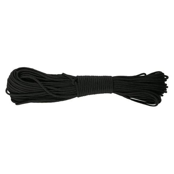HOMEMAXS 1Pcs Lanyard Black 30m x 4mm Polypropylene Polyester for Rock Climbing Utility Cord Outdoor Adventure