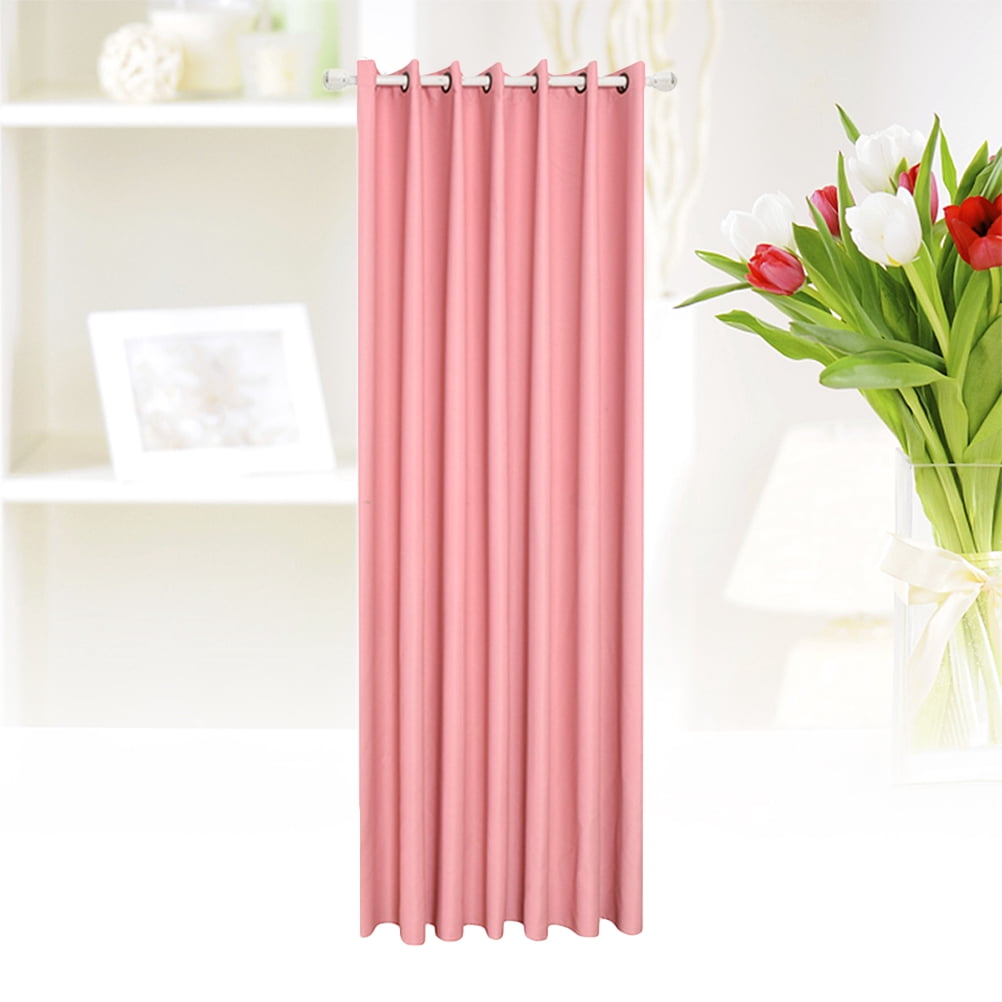 1Pcs Pink Insulated Curtains for Bedroom