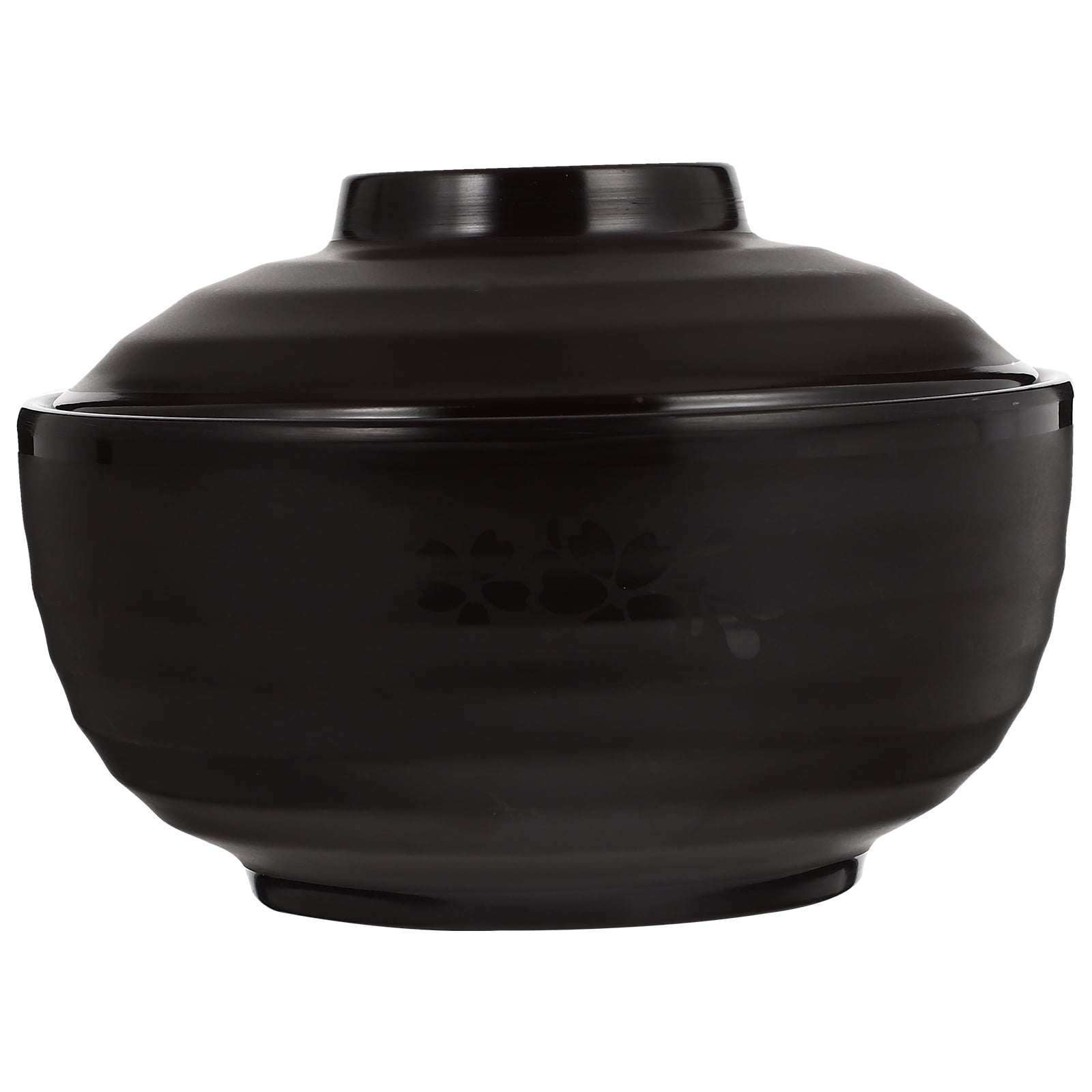 HOMEMAXS 1pc Japanese Style Miso Soup Bowl with Lid Rice Bowl Melamine
