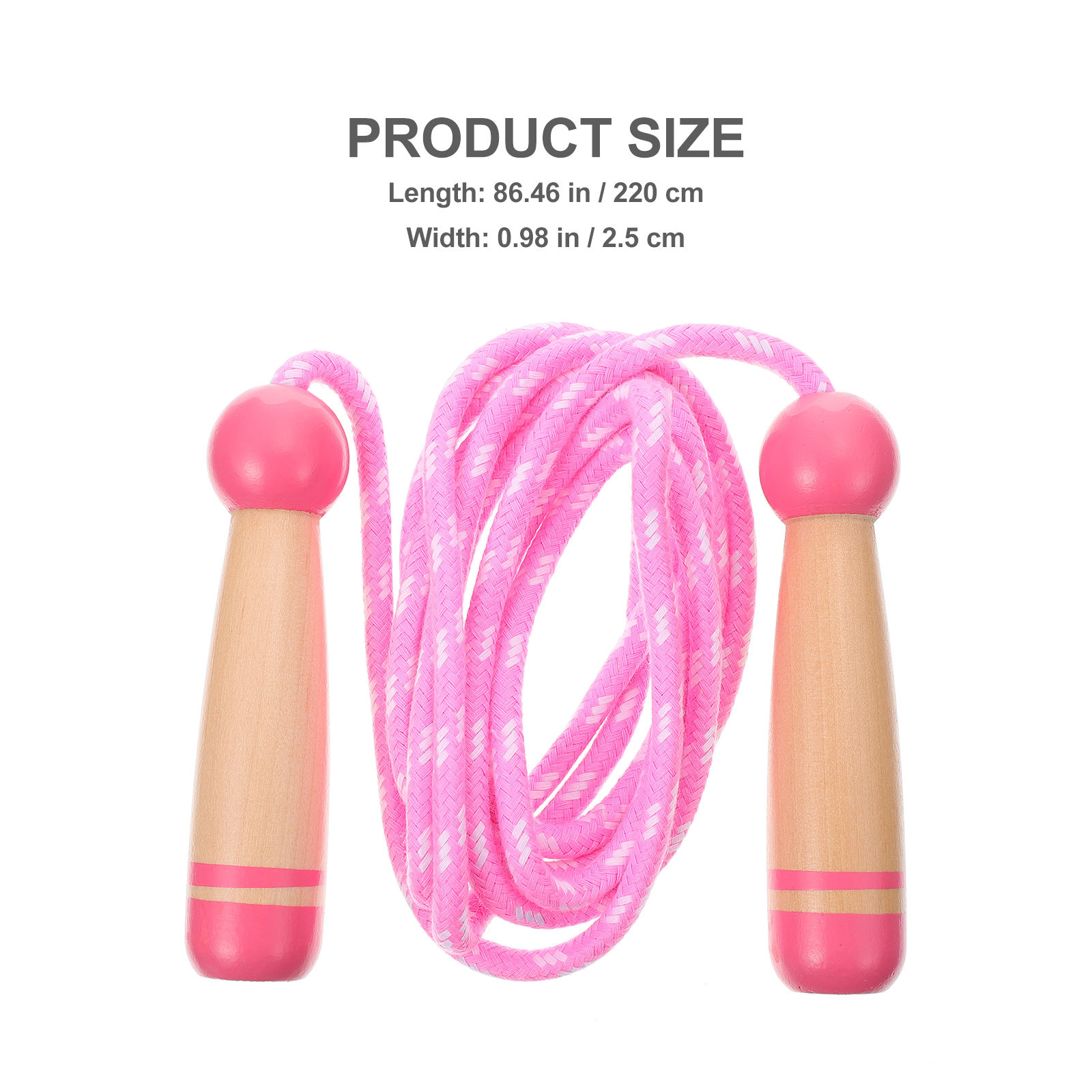 HOMEMAXS Childrens Outdoor Jumping Exercise Ropes 1Pack Red Synthetic ...