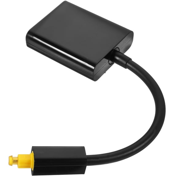 1x2 Digital Optical Audio Splitter One Input to Two Outputs Audio Adapter (Black)