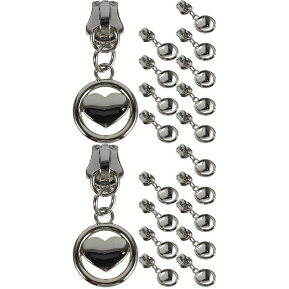 2 Count Zipper Pull Charm Boot Puller for Boots Fix Bag Black