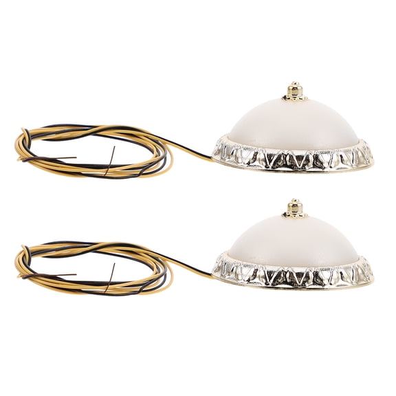 HOMEMAXS 2 PCS Dollhouse Bedroom Furniture Miniature Lamp Post Ceiling Lighting Fixtures