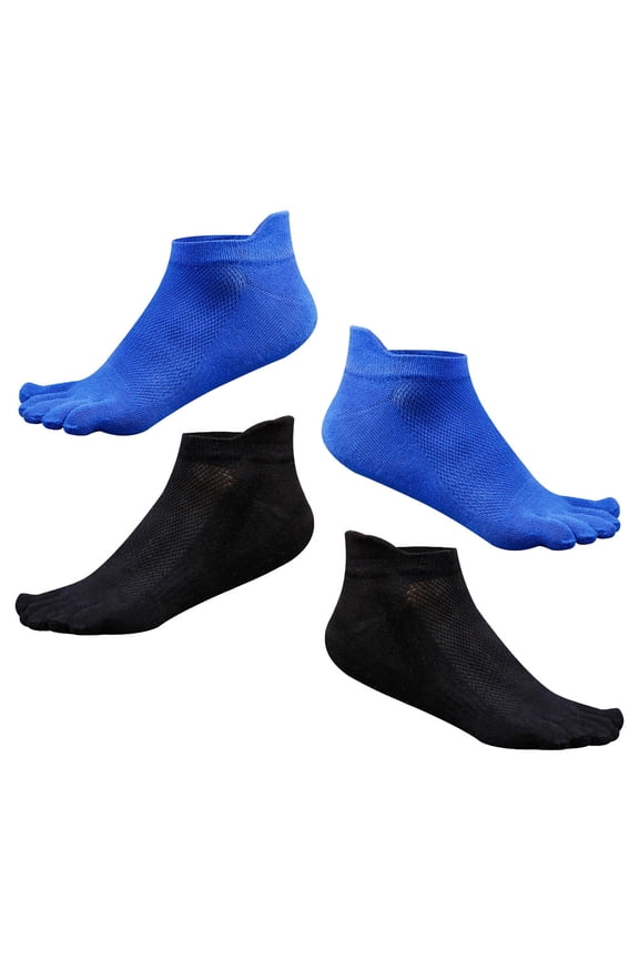 Cotton Blister Prevention Toe Socks 2Pairs