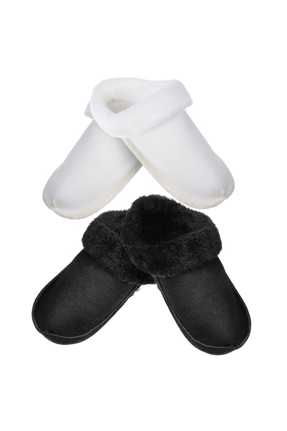 2 Pairs Plush Shoe Liners Warm Boot Inserts Fuzzy Clog Inserts Detachable Lint Liners Foot Warmer Winter Slippers Accessories