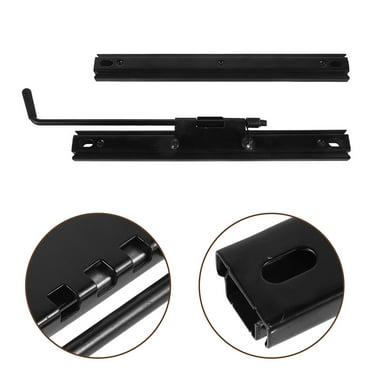 2-Pack Vehicle Seat Slider Tracks - Adjustable Steel Seat Slides For Go Karts & UTVs | Black Finish