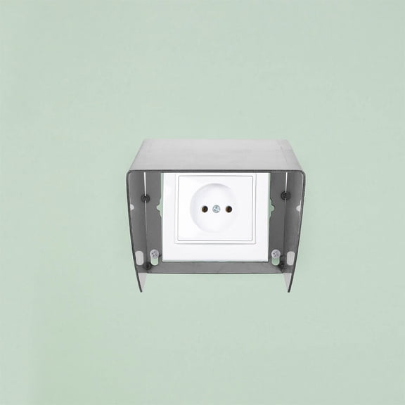 BEADCEST electrical outlet plug protector Socket Cover Stainless Steel 2pc Wet Locations