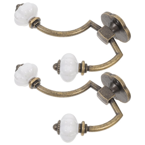 HOMEMAXS  2 Pcs Antique Coat Hook Wall Mounted Clothes Hanger Hooks for Hanging Rack Racks