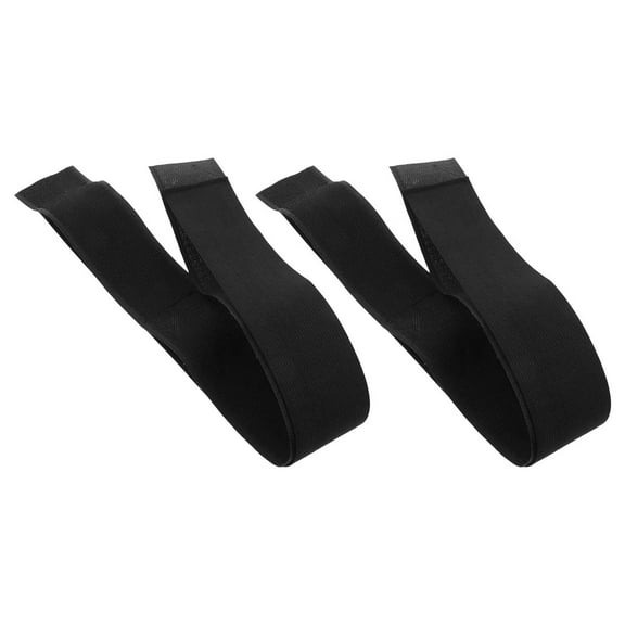 HOMEMAXS 2 Pcs Automotive Double Vehicle Tie down Straps Man Shopping Black