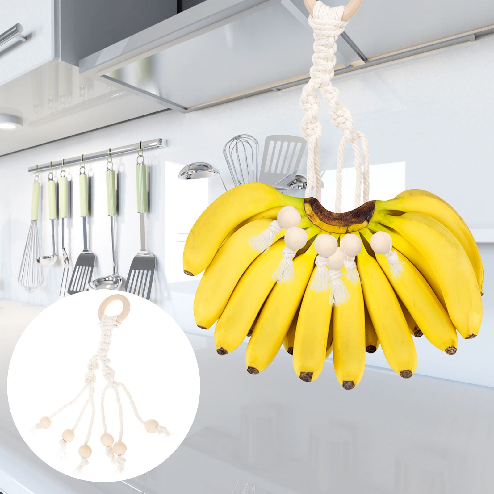 HOMEMAXS 2 Pcs Banana Rope Banana Hanging Cotton Rope Storage 25x5cm ...