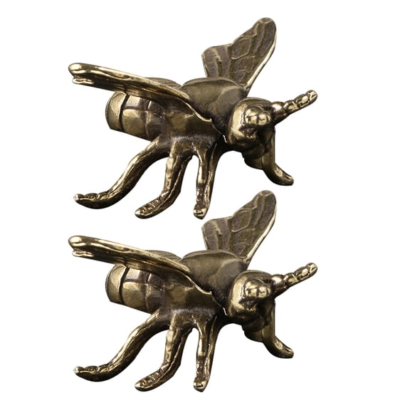 HOMEMAXS  2 Pcs Bee Peel and Stick Wallpaper Simulated Brass Office