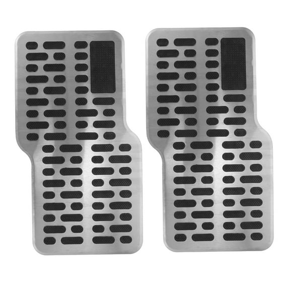 HOMEMAXS  2 Pcs Brake Pedal Assembly Car Accessories Blue Protector Silver