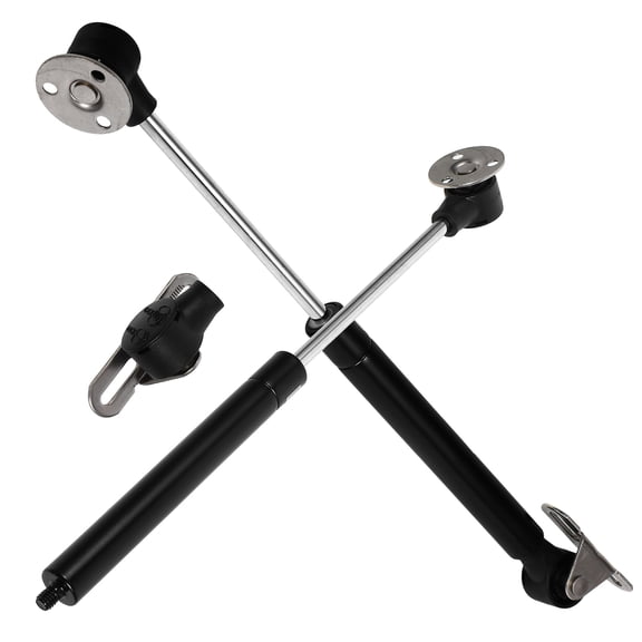 HOMEMAXS 2 Pcs Cabinet Hinge Close Lid Hinge Air Rod Baby 27.00X2.00X1.70CM Black