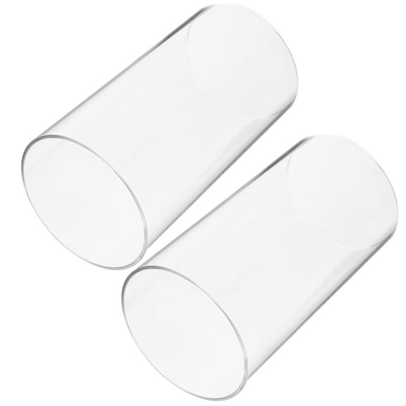 HOMEMAXS  2 Pcs Candle Shield Protectors Glass Lampshade Decorative Holders
