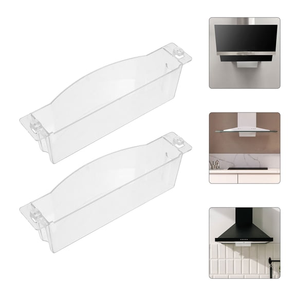 2 Pcs Catch Oil Junction Box Cup Range Hood Tray Grease Cups