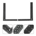 thumbnail image 1 of VERDANVERSE Measuring Tools Woodworking L-shaped Square Ruler Steel Black Ergonomic Design 2Pcs, 1 of 8