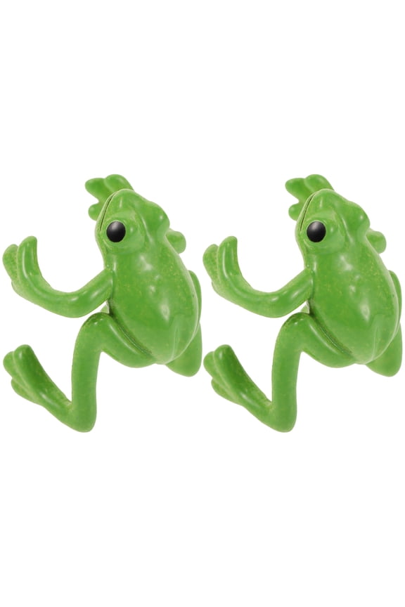 2 Pcs Cute Frog Ear Cuff Earrings for Women Reptile Light Green