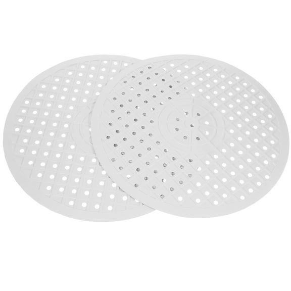 HOMEMAXS  2 Pcs Drain Placemat Liners Drainers Strainer Tub Faucet Baby White