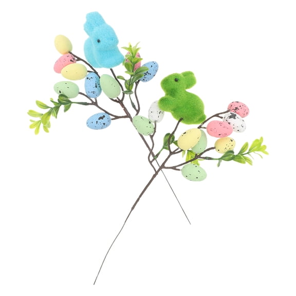 HOMEMAXS 2 Pcs Eggs Garland Artificial Eggs Easter Bunny -in 27.00X15.00X2.00CM